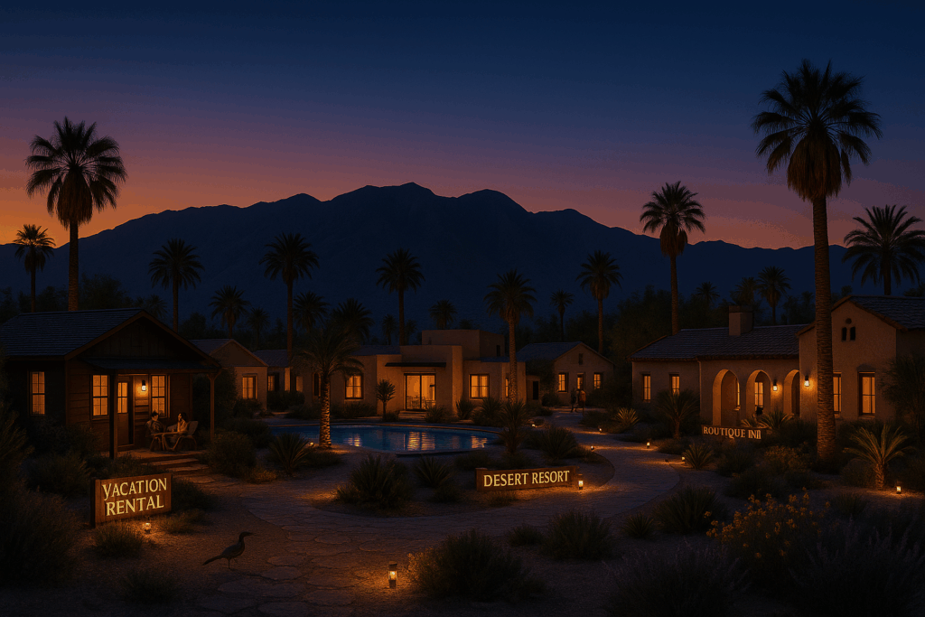 Twilight Glow at Divine Desert Resort Village