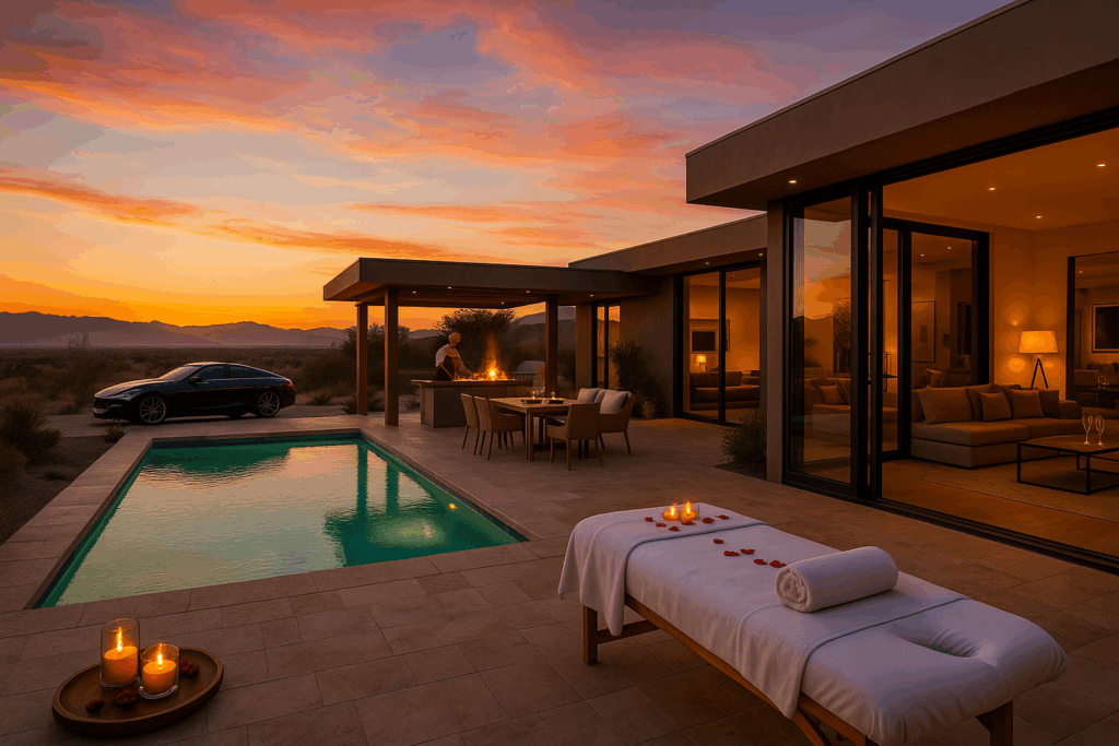 Sunset Spa Luxury at Divine Desert Destination
