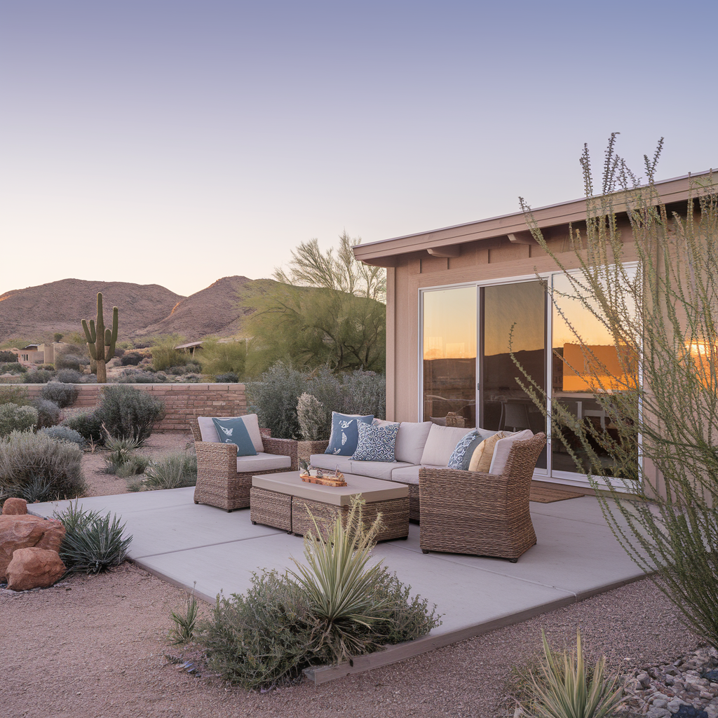 Tranquil Patio Retreat at Divine Desert Destination