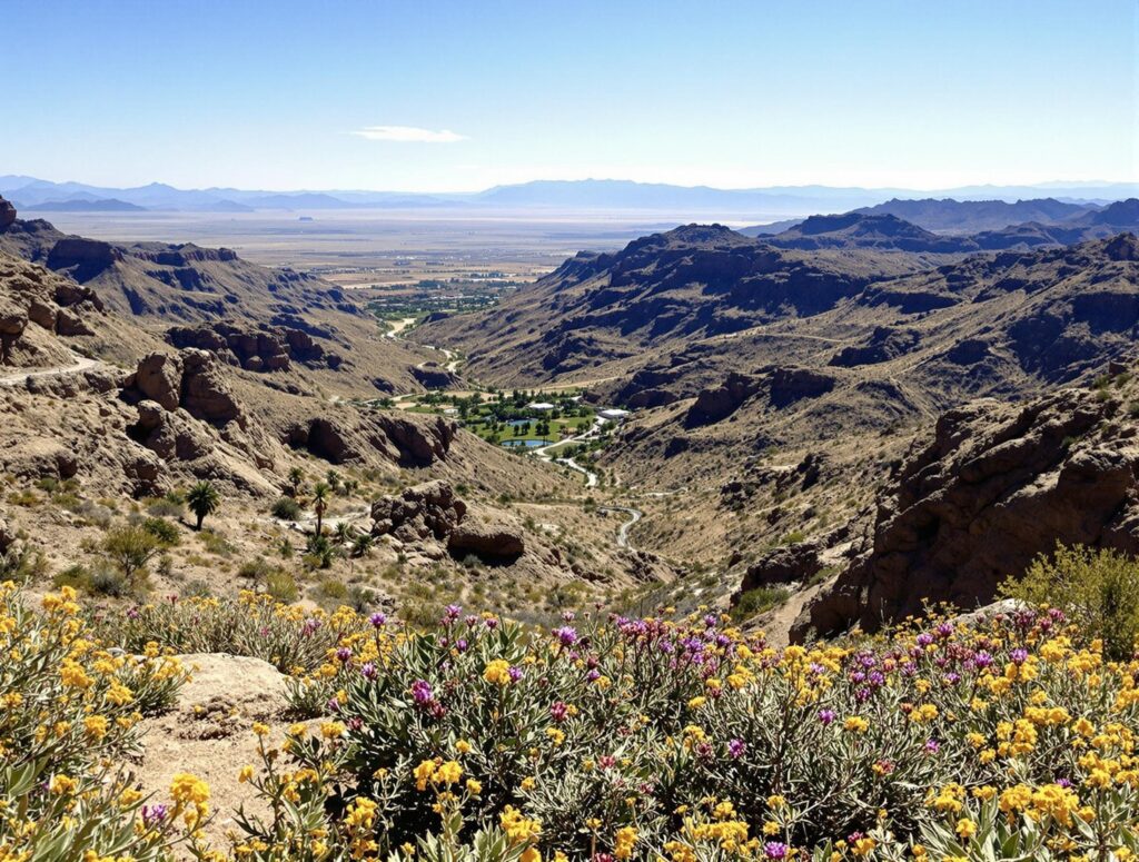 Blooming Vantage Over Borrego Valley’s Divine Desert Landscape