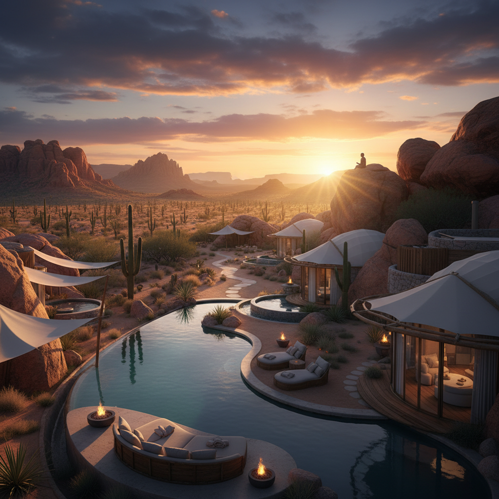 Professional illustration of What Makes a borrego Springs Desert Retreat Different From a Traditional Hotel or Resort?
