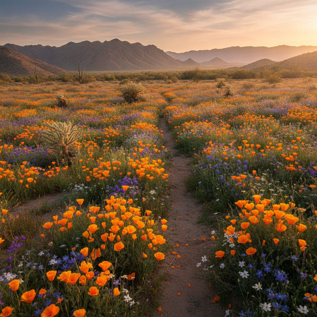 Professional illustration of When Is Wildflower Season in Borrego Springs and How Do You Plan Around It?